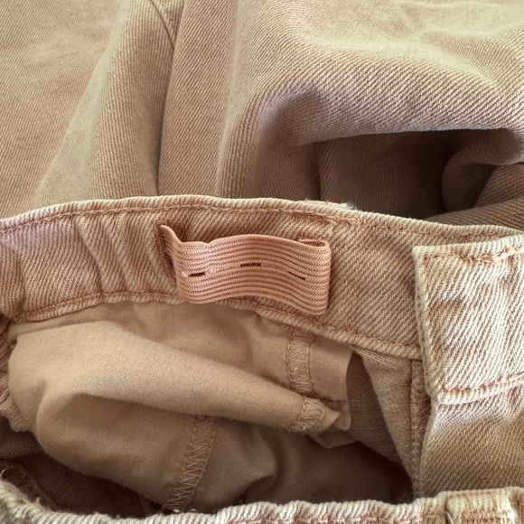 Girls High waisted baggy wide-leg jeans pink denim - Picture 5 of 5